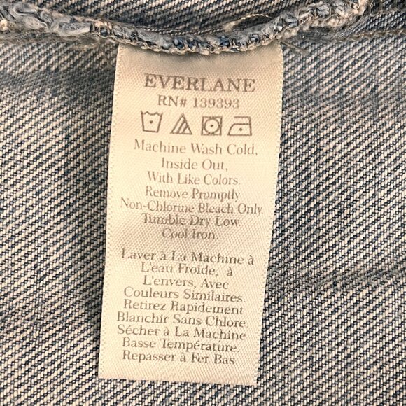 EVERLANE The Supersoft Jean Coverall Sz 8 - Picture 6 of 14